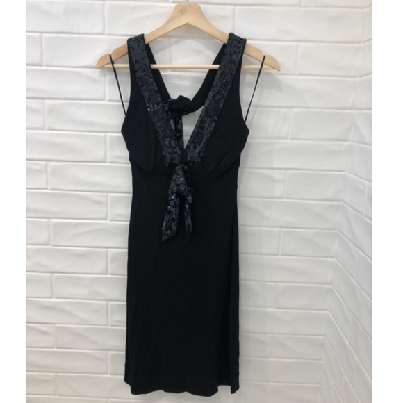 VALENTINO Red sequin halter dress - Picture 1 of 7